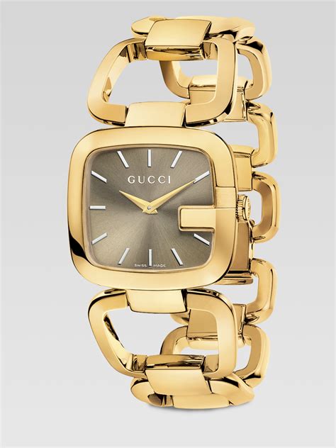 gold gucci watxh|Gucci gold bracelets for women.